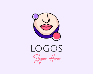 Colorful - Feminine Nose Lips logo design