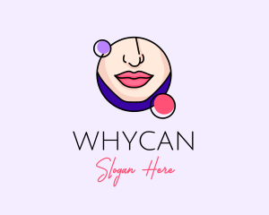 Woman - Feminine Nose Lips logo design