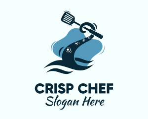 Kraken Tentacle Chef logo design