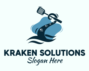 Kraken - Kraken Tentacle Chef logo design