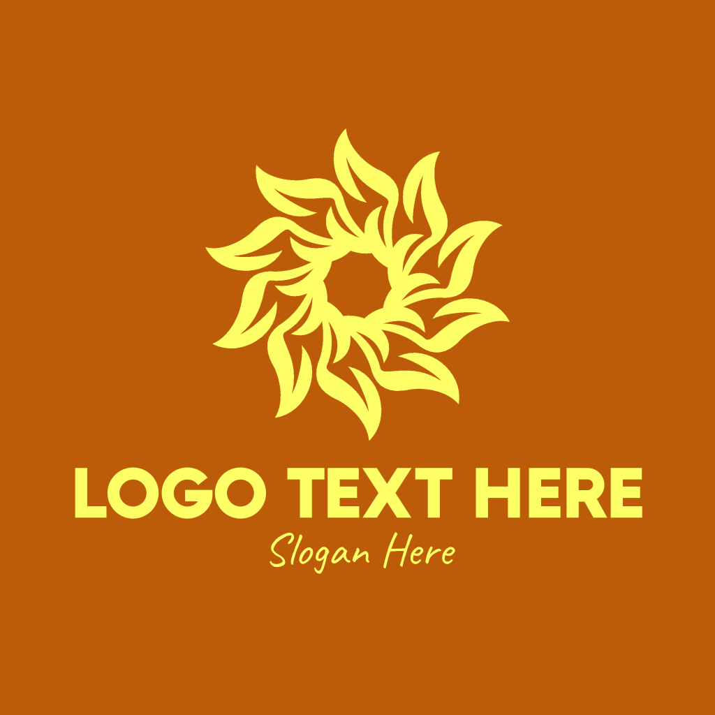 Yellow Sunflower Energy Logo | BrandCrowd Logo Maker