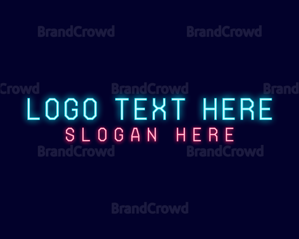 Neon Tech Business Logo