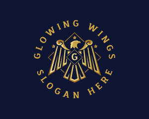 Eagle Wings Patriotic logo design