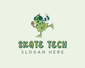 Ice Skating Tree logo design