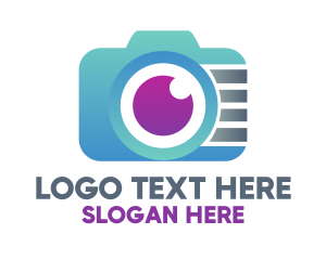 Modern - Gradient Tech Digicam logo design