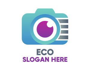 Photo Booth - Gradient Tech Digicam logo design