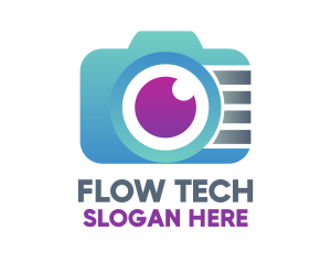 Gradient Tech Digicam logo design