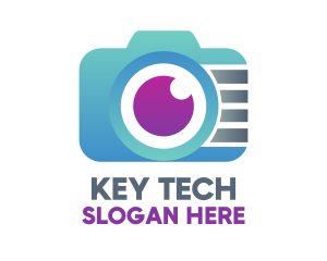 Gradient Tech Digicam logo design