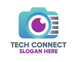 Photo - Gradient Tech Digicam logo design