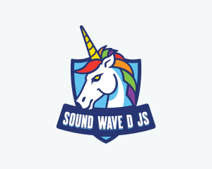 Gaming Pride Unicorn Logo