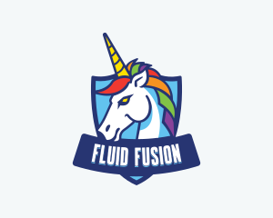 Gaming Pride Unicorn logo design