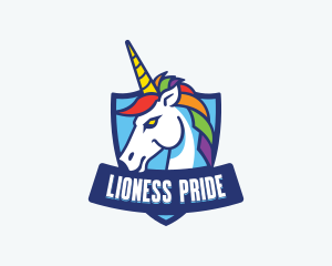 Gaming Pride Unicorn logo design