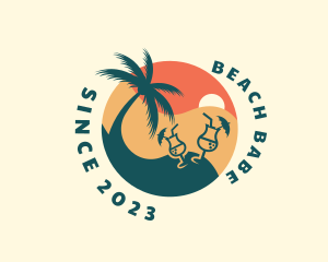 Tropical Beach Bar logo design