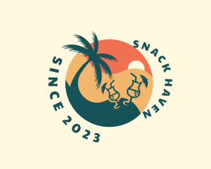 Tropical Beach Bar logo design