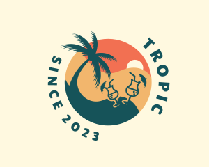 Tropical Beach Bar logo design