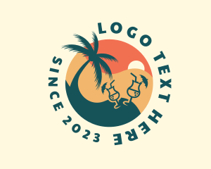 Resort - Tropical Beach Bar logo design