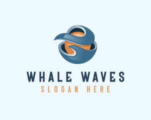 3D Wave Sphere logo design