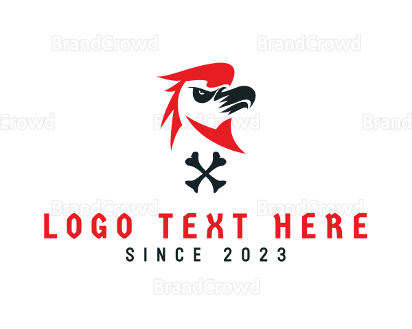 Angry Eagle Bird Logo