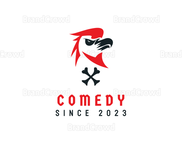 Angry Eagle Bird Logo