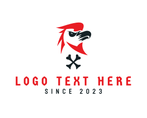 Online Gaming - Angry Eagle Bird logo design