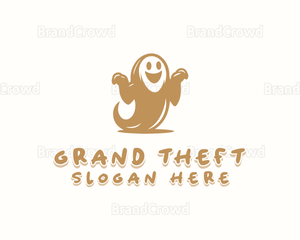 Scary Haunted Ghost Logo