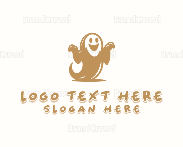 Scary Haunted Ghost Logo