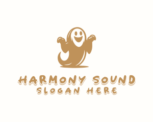 Scary Haunted Ghost Logo