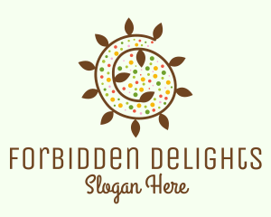 Natural Organic Swirl logo design