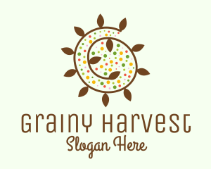 Natural Organic Swirl logo design