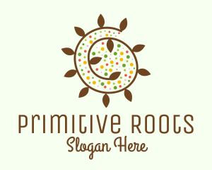 Natural Organic Swirl logo design