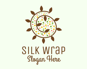 Natural Organic Swirl logo design