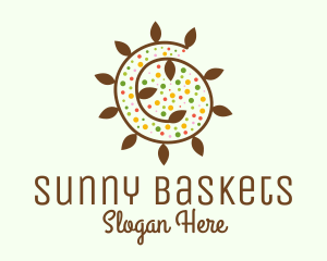 Natural Organic Swirl logo design