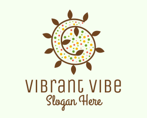 Natural Organic Swirl logo design