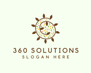 Natural Organic Swirl logo design