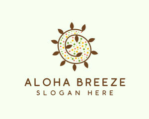 Natural Organic Swirl logo design