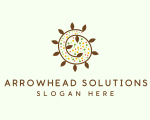 Natural Organic Swirl logo design