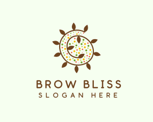 Natural Organic Swirl logo design