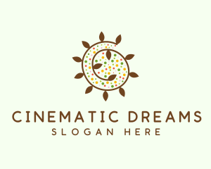 Natural Organic Swirl logo design