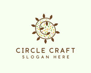 Natural Organic Swirl logo design