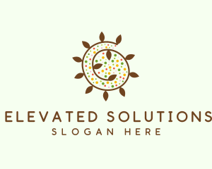 Natural Organic Swirl logo design