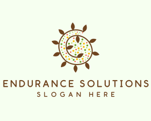 Natural Organic Swirl logo design