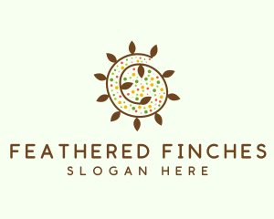 Natural Organic Swirl logo design