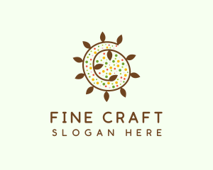 Natural Organic Swirl logo design