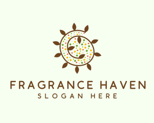 Natural Organic Swirl logo design