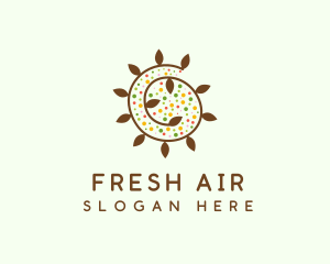 Natural Organic Swirl logo design