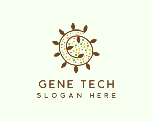 Natural Organic Swirl logo design