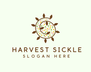 Natural Organic Swirl logo design