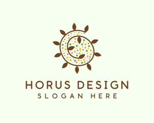 Natural Organic Swirl logo design