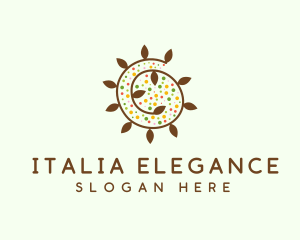 Natural Organic Swirl logo design