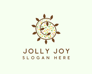 Natural Organic Swirl logo design